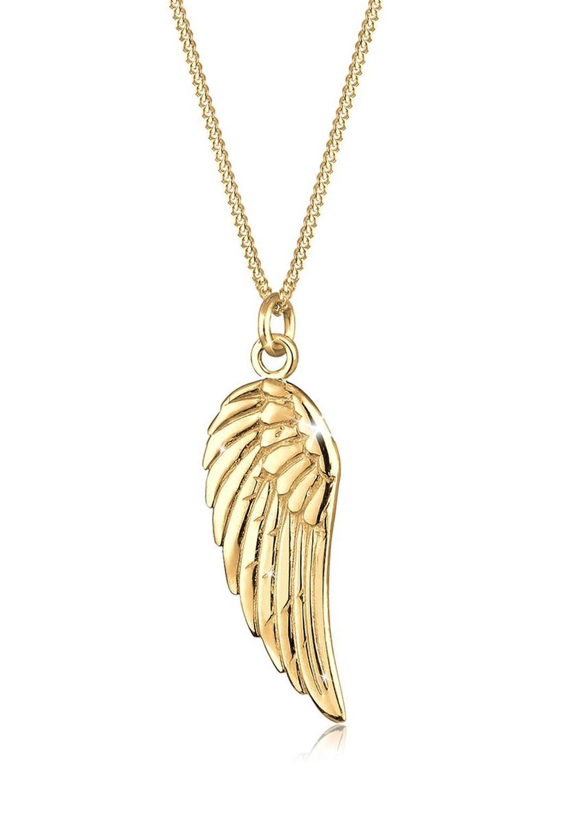 Elli - Halsketting - Dames Engel Vleugels Hanger Symbool Boho Trend in 925 Sterling Zilver - Dames