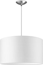 Home Sweet Home hanglamp Bling - verlichtingspendel Basic inclusief lampenkap - lampenkap 40/40/22cm - pendel lengte 100 cm - geschikt voor E27 LED lamp - wit