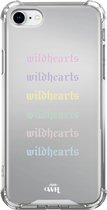 Wildhearts Colors - Mirror Case iPhone - Spiegelhoesje geschikt voor iPhone SE2022 / SE2020 / SE / 8 / 7 - Hoesje met spiegel en shockproof bumpers