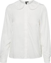 Vero Moda Blouse Vmanny Ls Collar Shirt Wvn Ga 10251983 Snow White Dames Maat - S