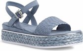 Marco Tozzi Dames Sandaaltje 2-2-28764-36 802 blauw F-breedte Maat: 38 EU