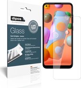 dipos I 2x Pantserfolie helder compatibel met Samsung Galaxy A12 Beschermfolie 9H screen-protector (expres kleiner dan het glas omdat het gebogen is)