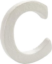 Pincello Decoratieletter C 12,5 X 2 X 15 Cm Polystyreen Wit