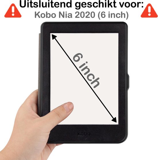 Hoesje Geschikt voor Kobo Nia Hoesje Luxe Bescherm Case - Hoes Geschikt voor Kobo Nia Hoes Book Cover - Don't Touch Me van Hoesje  — afbeelding 2