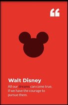 Walljar - Walt Disney - Muurdecoratie - Canvas schilderij