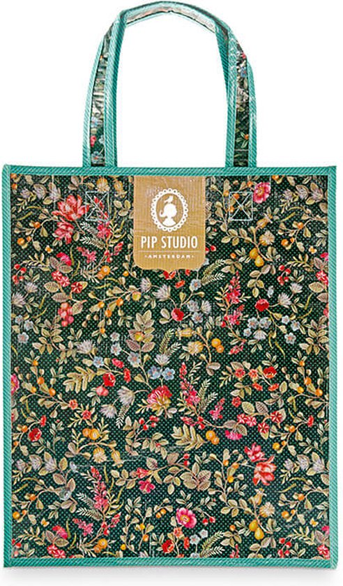 Pip Studio Boodschappentas Bag Winter Wonderland Overall Dark Blue | bol