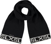 Zwarte gebreide shawl, 2131-5920-099