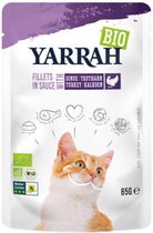 14x Yarrah Bio Kattenvoer Kalkoen 85 gr