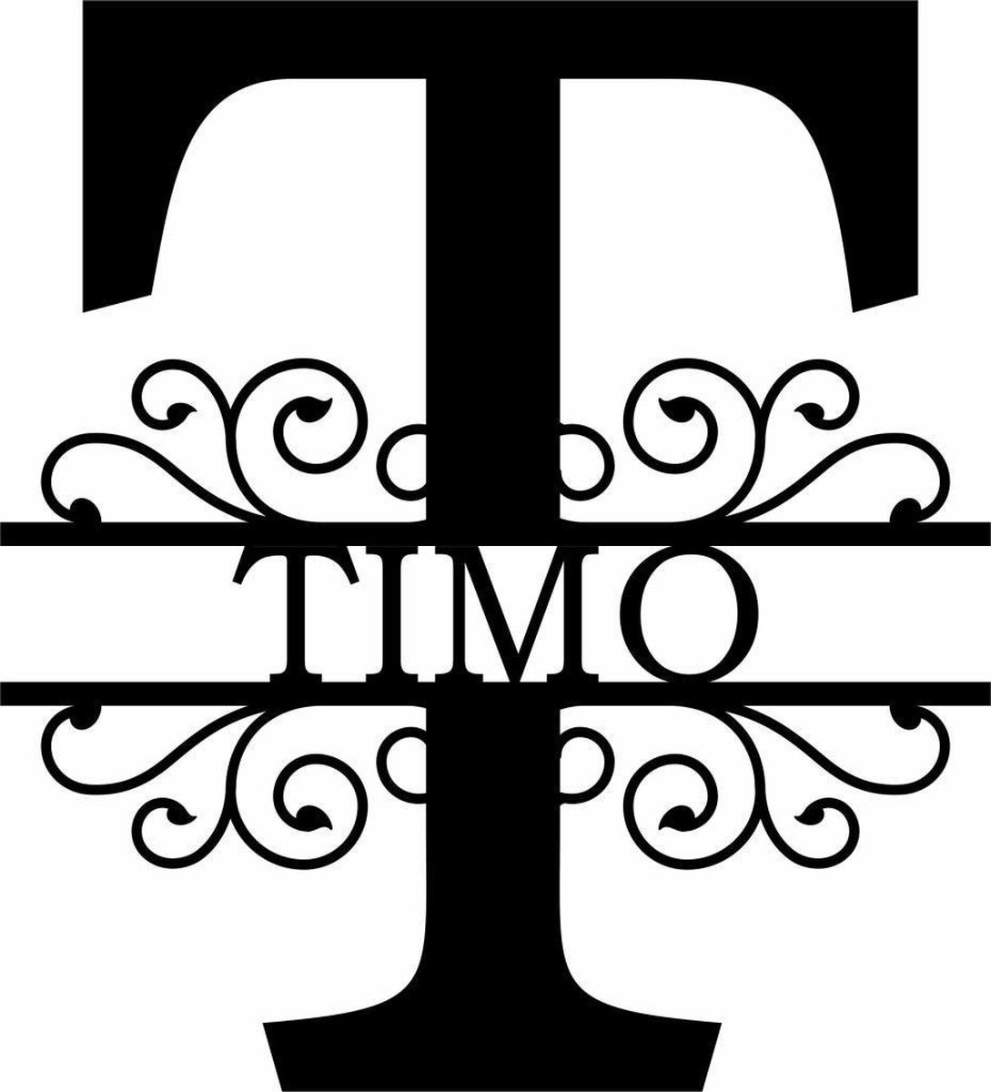 Wanddecoratie | Gepersonaliseerde letters A t/m Z - M (20cm)