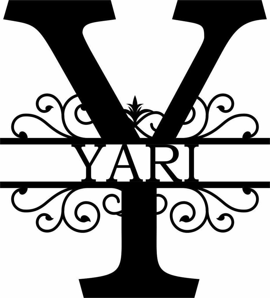 Wanddecoratie | Gepersonaliseerde letters A t/m Z - L (40cm)