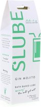 Slube Gin Mojito - 3 in 1 Massagegel, Badolie en Glijmiddel - 2 x 125 gr green