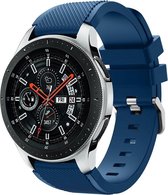 Shop4 - Bandje voor Samsung Galaxy Watch4 Classic 42/ 46mm - Siliconen Donker Blauw