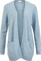 VILA VIRIL OPEN L/S KNIT CARDIGAN NOOS Dames Vest  Captains Blue Dames Vest - Maat XL