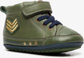 Groot leren babyschoenen - Groen - Maat 19 - Echt leer - Uitneembare zool