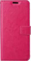 Motorola Moto E7i Power - Bookcase Roze - portemonee hoesje