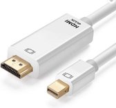 Garpex® Mini DisplayPort naar HDMI Kabel - Thunderbolt naar HDMI Kabel - HDMI Kabel - 4K Ultra HD - 1.8 meter - Wit