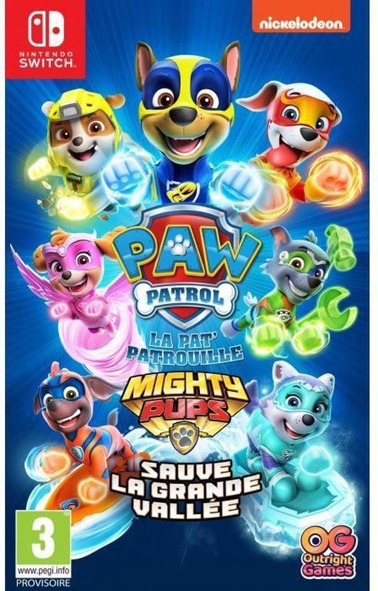 Foto: Paw patrol super patrol slaat het great valley nintendo switch spel op