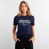 Dedicated - Mysen Education - Unisex -  T-shirt - Donkerblauw - L