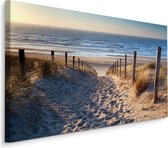 Schilderij - Pad naar de Noordzee, 4 maten, premium print, scherp geprijsd
