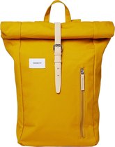 Sandqvist Dante Yellow with natural leather Rugzak SQA1576 Duurzaam