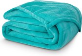 Generic Fleecedeken Coral 150 X 200 Cm Polyester Turquoise