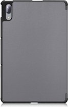 Lenovo Tab P11 Pro Hoes Tri-Fold Book Case Kunstleer Grijs
