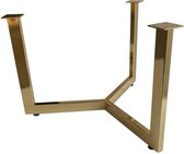 Goudkleurige salontafel onderstel hoogte 37 cm en diameter 59 cm (40 x 20 mm)