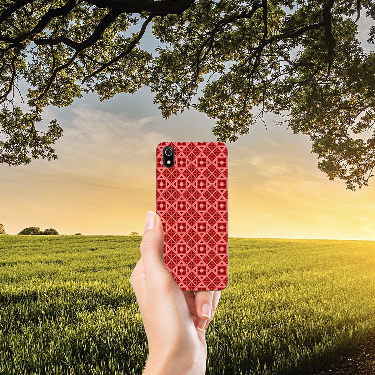 Xiaomi Redmi 7A TPU bumper Batik Rood