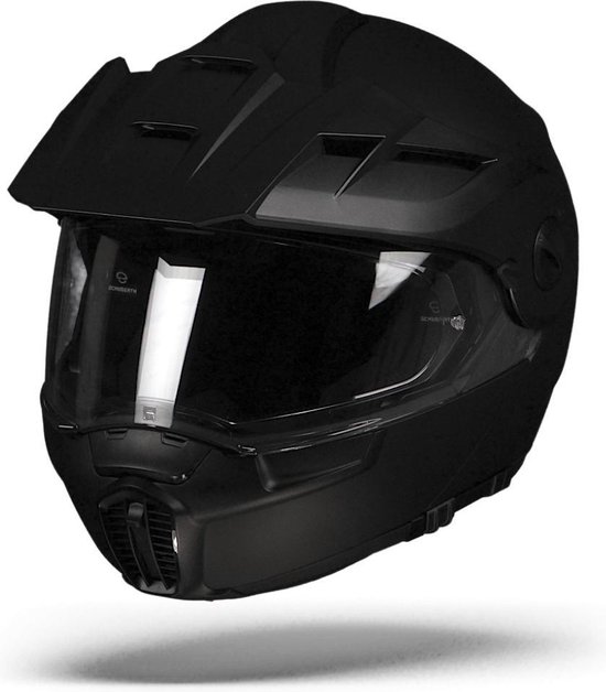 | Schuberth E1 Mat Zwart Systeemhelm Motorhelm Motorradhelm test | Schuberth E1 Modular Helmet Review