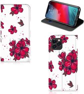 Geschikt voor iPhone 11 Pro Smart Cover Blossom Rood