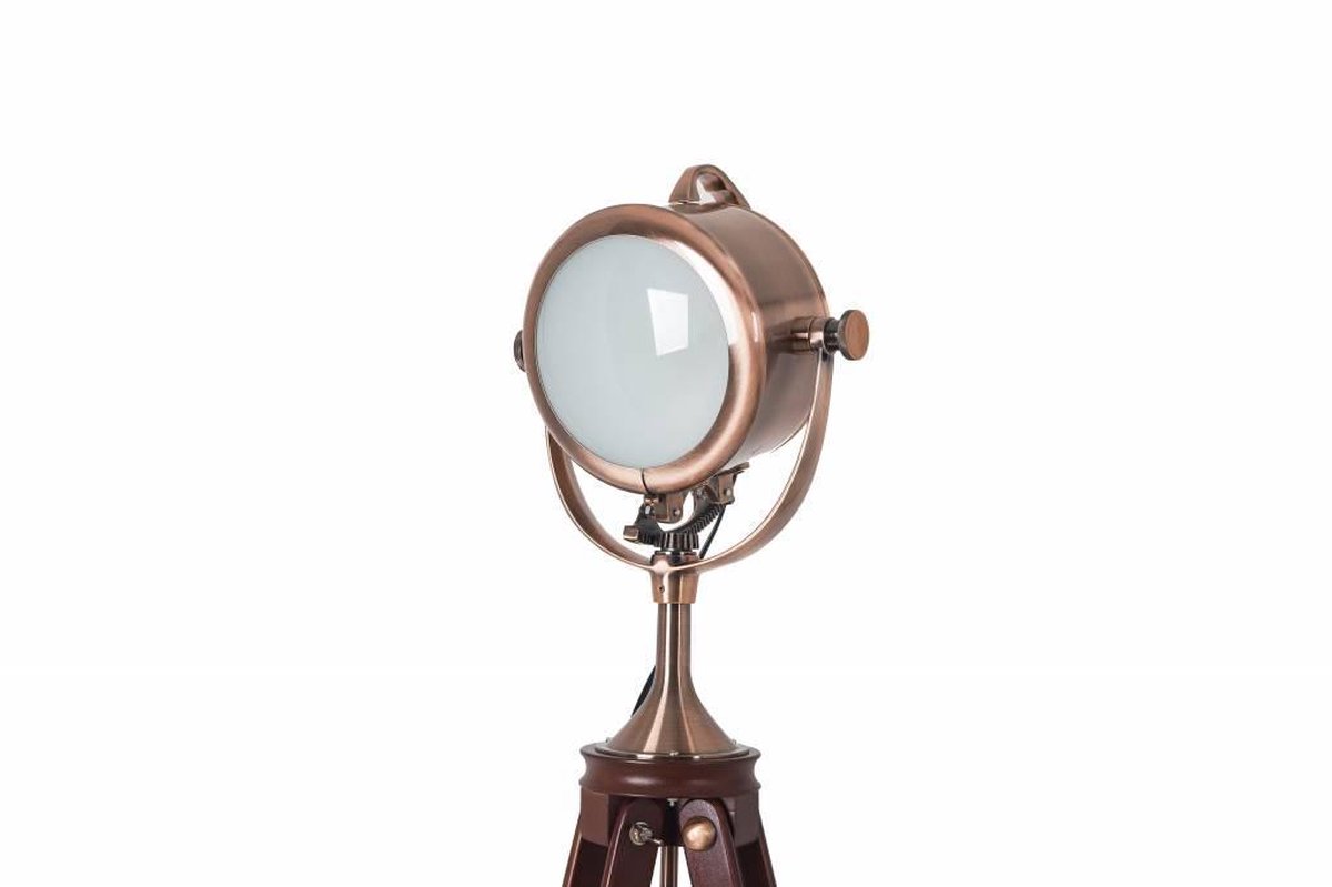 Staande Driepoot Lamp Industrieel Koper - Scaldare Fanano