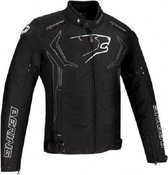 Bering Guardian Black White Grey Silver Textile Motorcycle Jacket 3XL