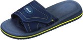 Beco Badslippers Met Klittenband Unisex Blauw/geel Maat 41