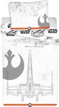 Star Wars 9 Dekbedovertrek - Eenpersoons - 140 x 200 cm - Wit