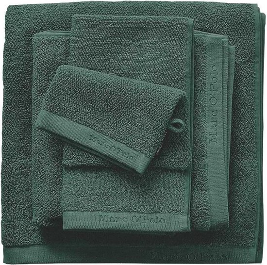 Marc O'Polo badgoed Timeless Uni pine green - handdoek 70x140 cm