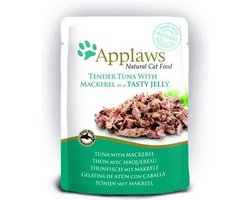 Applaws cat jelly tuna wholemeat / mackerel kattenvoer 70 gr