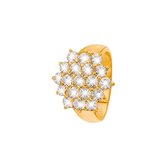 Eve Gold Plated Ring - Met Zirkonia - Maat 52