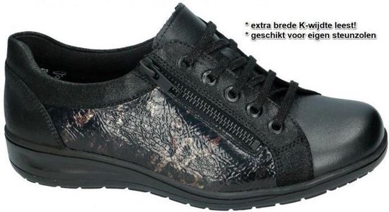 Solidus -Dames - zwart - comfortschoenen - maat 35½ | bol.com