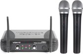 Vonyx STWM712 draadloze VHF microfoonset met 2 handheld microfoons
