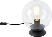 QAZQA pallon - Art Deco Tafellamp - 1 lichts - H 230 mm - Transparant - Woonkamer | Slaapkamer
