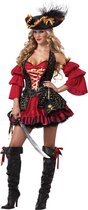 "Deluxe piraten kostuum voor vrouwen - Verkleedkleding - Large"