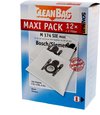 CleanBag stofzuigerzakken 12 stuks - Geschikt voor Bosch Siemens - G XL G XXL G ALL - Inclusief 2 filters - Alternatief - Maxipack - Voordeelpak