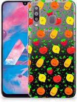 Geschikt voor Samsung Galaxy M30 Siliconen Case Fruits