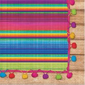 16 Mexicaanse poncho servetten - Feestdecoratievoorwerp
