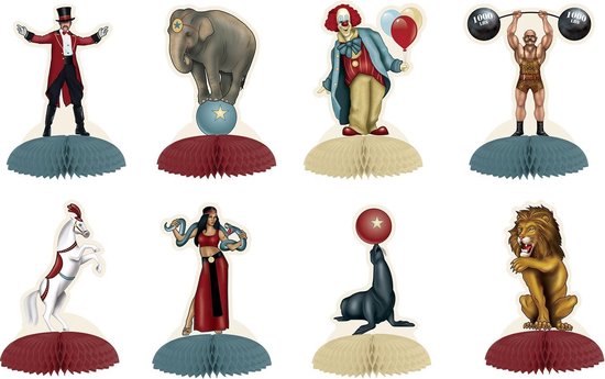 360 DEGREES - 8 mini Vintage Circus - Décoration > Figurines de