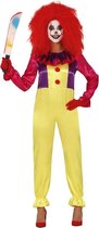 Horror clown Freak verkleed kostuum voor dames - Halloween verkleedkleding - Horrorclowns 38-40 (S/M)