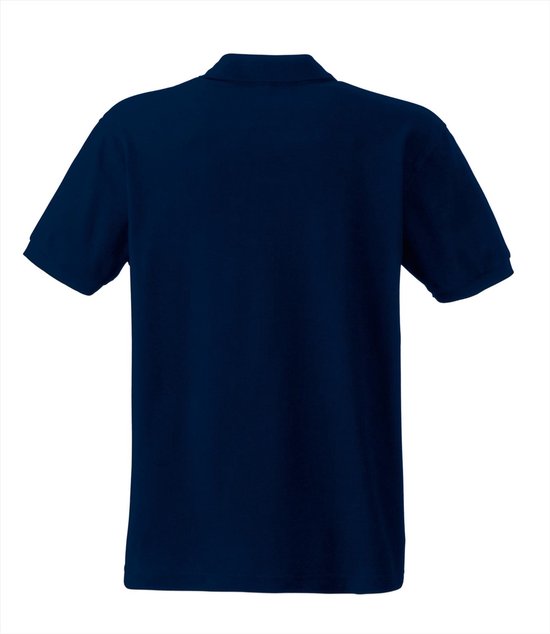 Fruit Of The Loom Heren Poloshirt Deep Navy Pique Regular Fit XXL bol
