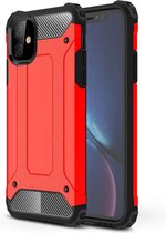 Armor Hybrid Back Cover - iPhone 11 Hoesje - Rood