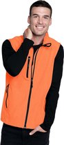 Softshell zomer vest/bodywamer oranje/zwart voor heren - Holland feest/outdoor kleding - Supporters/fan artikelen 2XL (44/56)