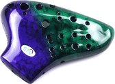 STL Triple Ocarina - 3 Octave Range - Plastic - C Major (Blue/Green)